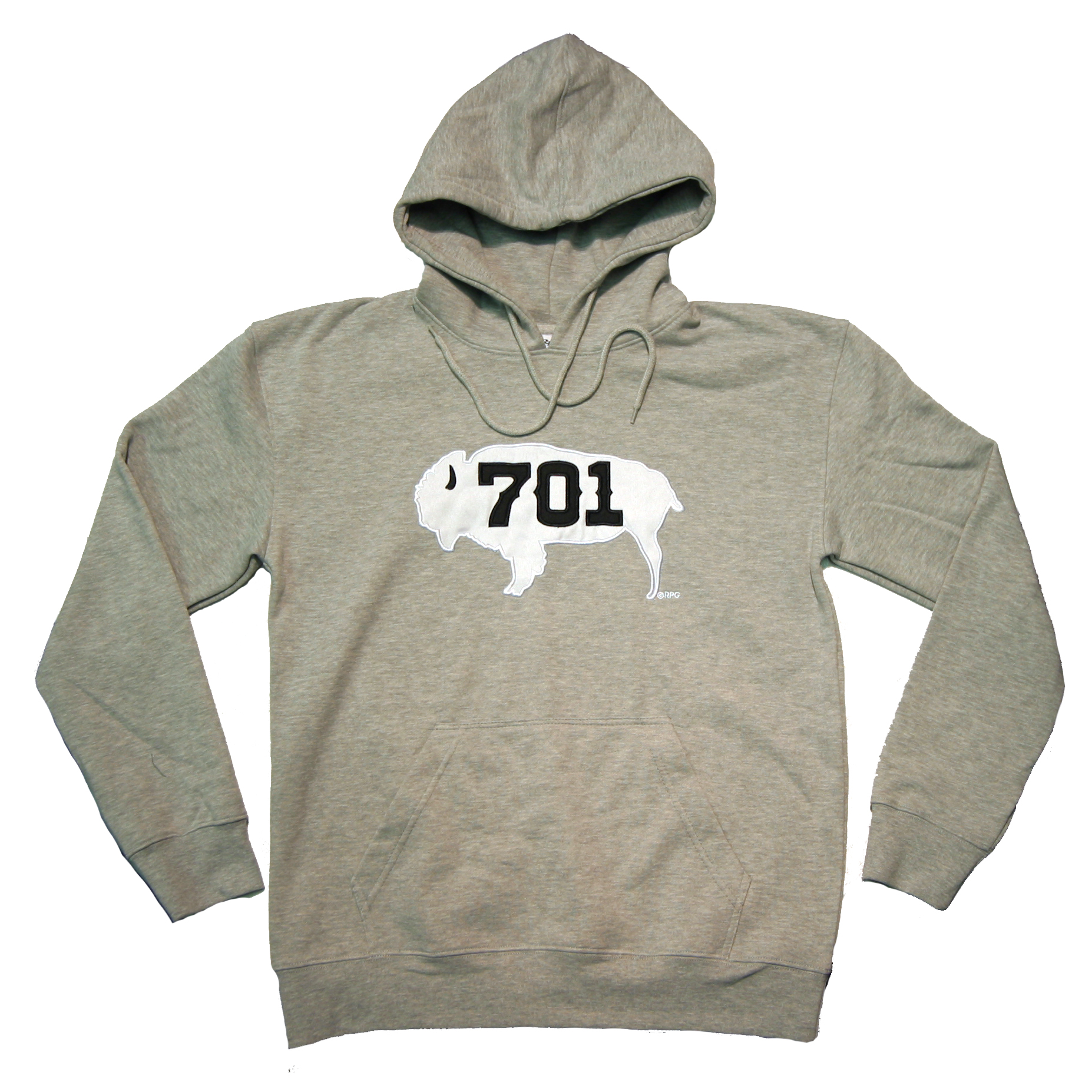 NORTH DAKOTA SPORT GREY PULL OVER HOODY