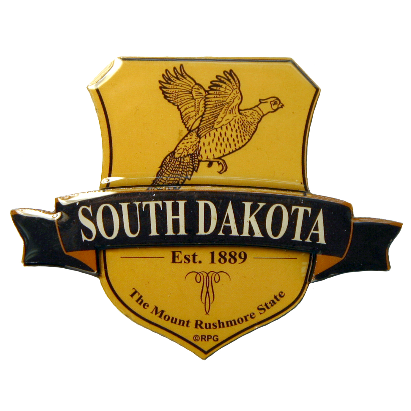 SOUTH DAKOTA JUMBO SHIELD 2D EPOXY MAGNET