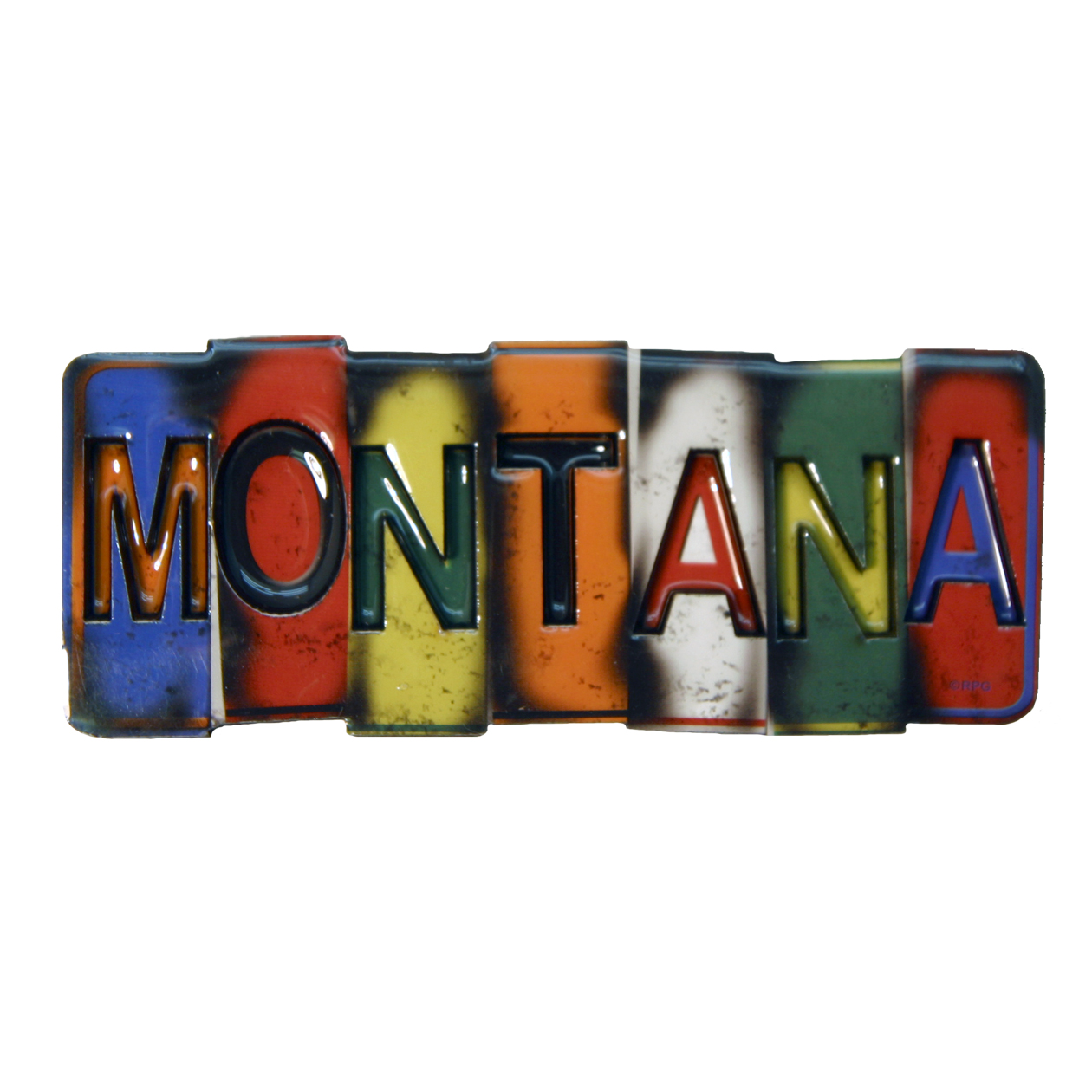 MONTANA LICENSE PLATE 2D EPOXY MAGNET