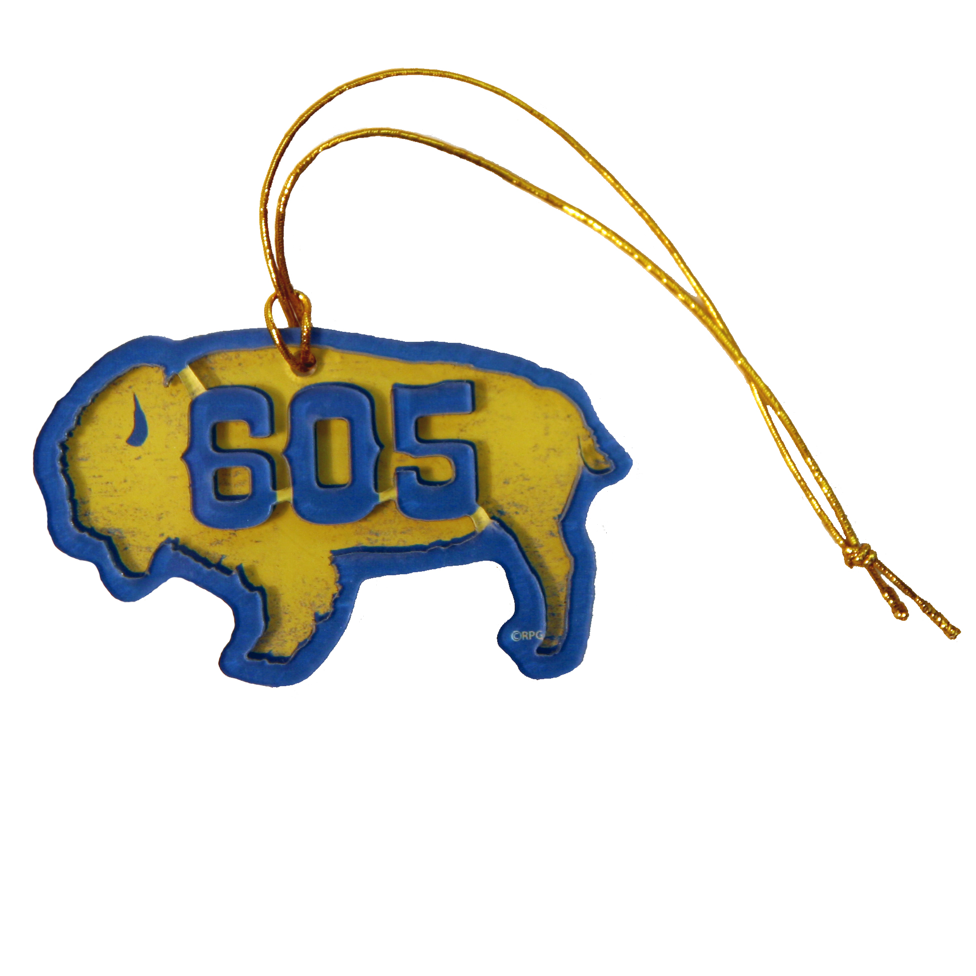 SOUTH DAKOTA AREA CODE ACRYLIC ORNAMENT