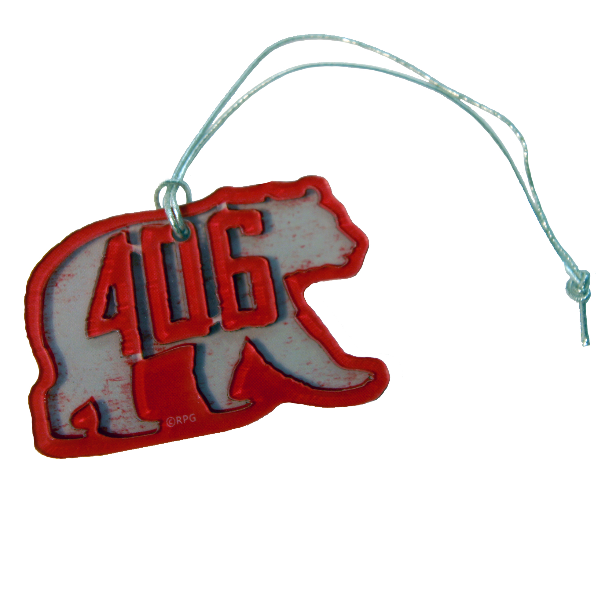 MONTANA AREA CODE ACRYLIC ORNAMENT