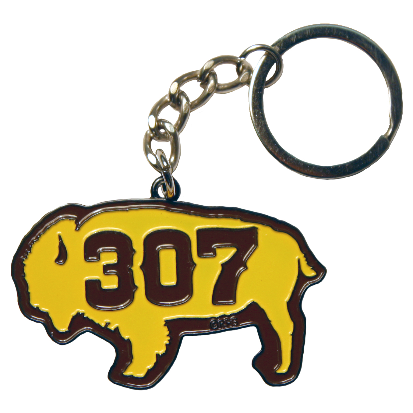 WYOMING AREA CODE KEYCHAIN