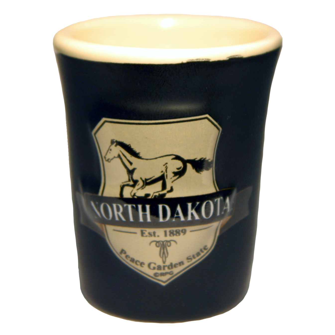 NORTH DAKOTA SHIELD SHOT GLASS