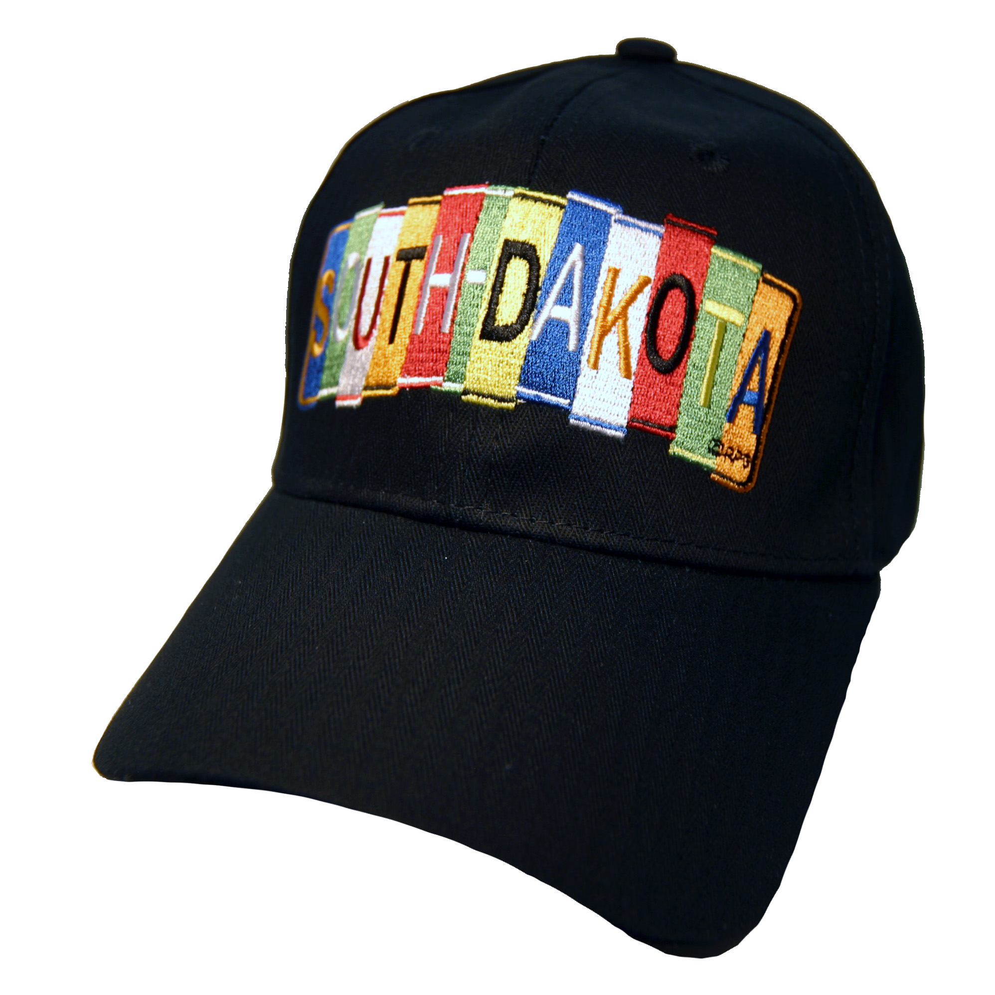 SOUTH DAKOTA BLACK LICENSE PLATE HAT