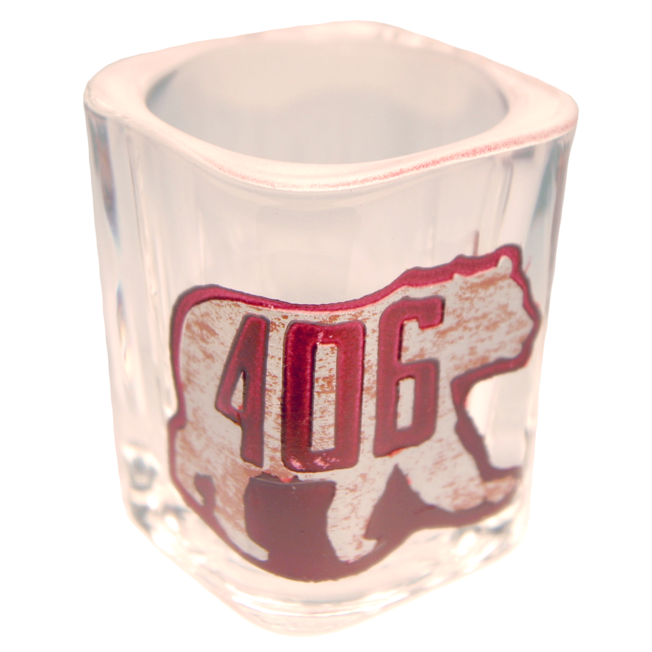 MONTANA AREA CODE SHOT GLASS