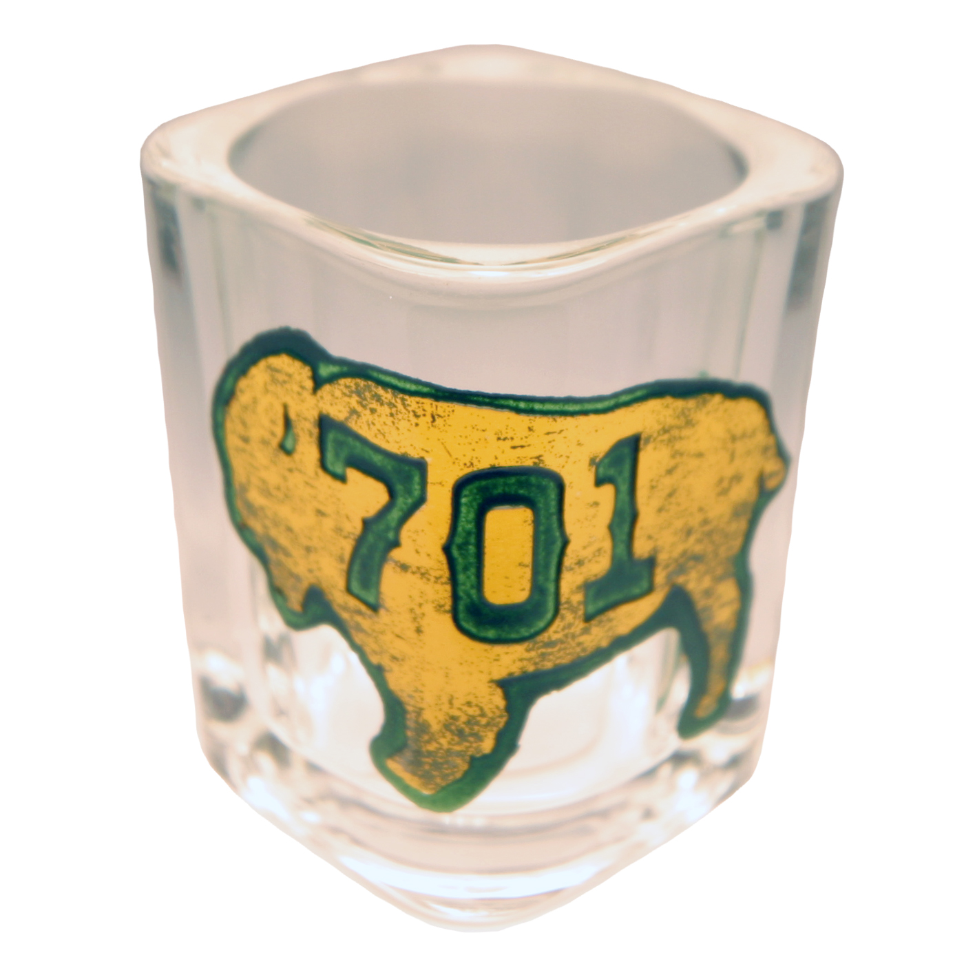 NORTH DAKOTA AREA CODE SHOT GLASS