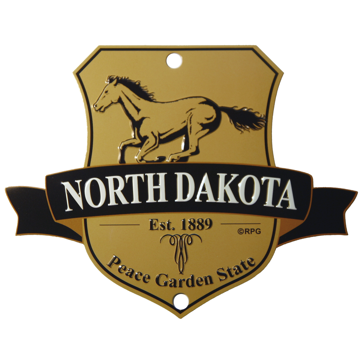NORTH DAKOTA SHIELD SIGN