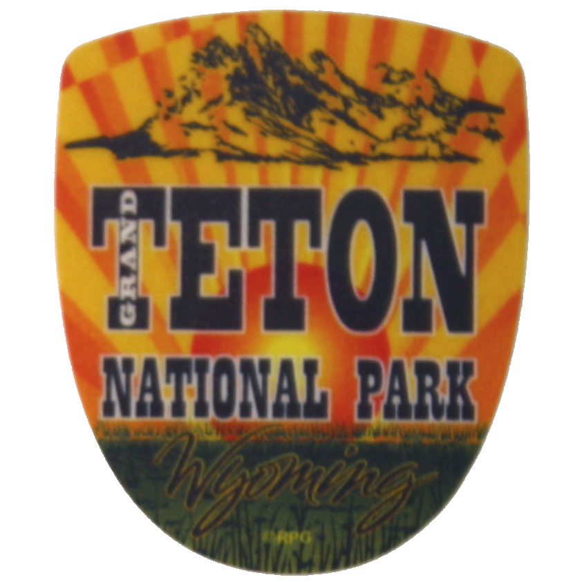 GRAND TETON MINI SUN STICKER