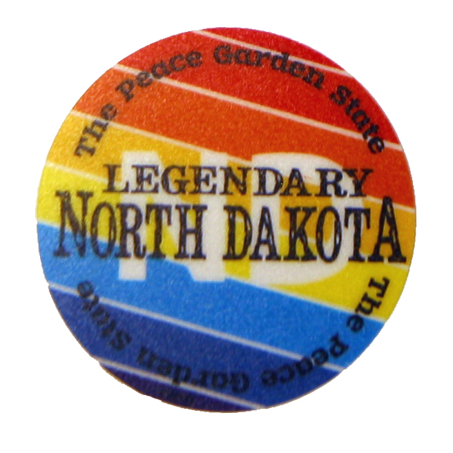 NORTH DAKOTA MINI CIRCLE STICKER