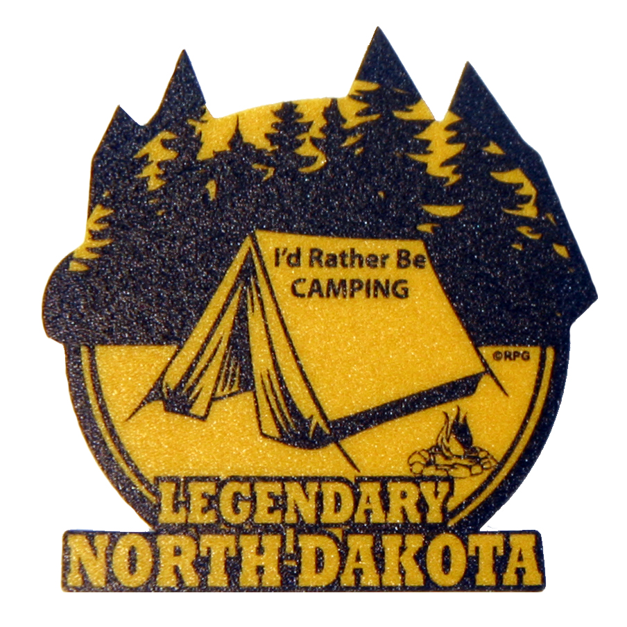 NORTH DAKOTA MINI TENT STICKER