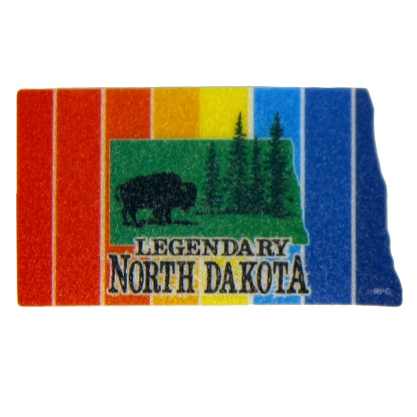 NORTH DAKOTA MINI STATE SHAPE STICKER