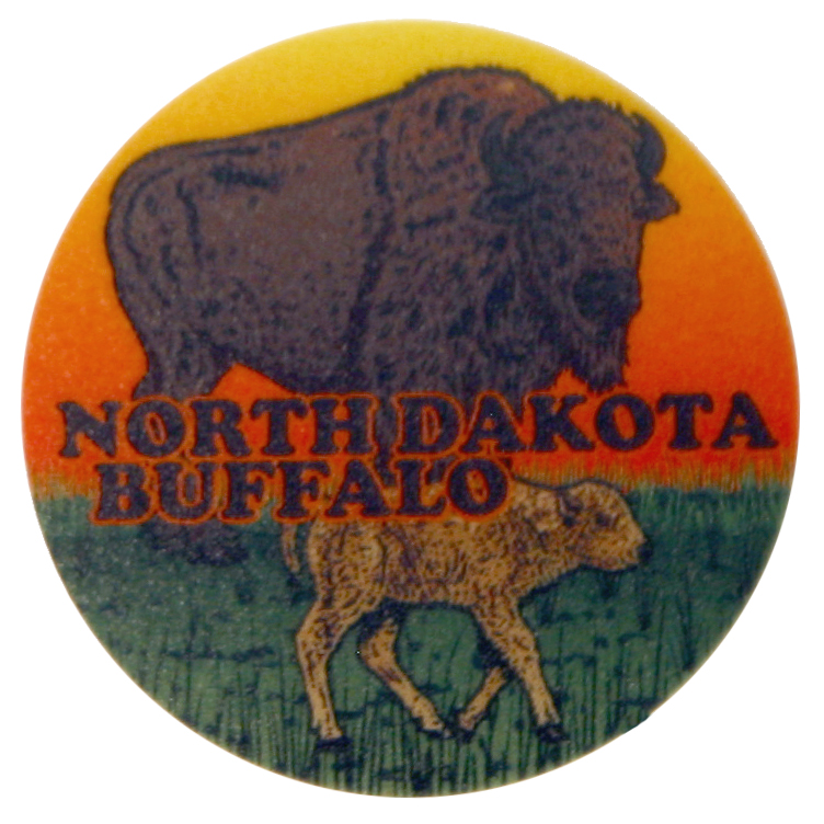 NORTH DAKOTA MINI BUFFALO STICKER