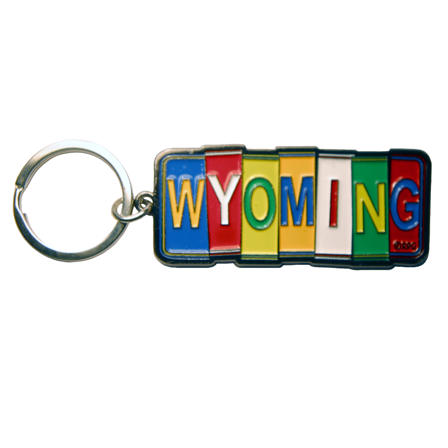 WYOMING LICENSE PLATE KEYCHAIN