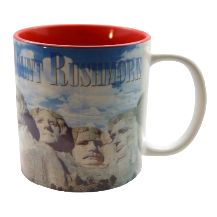 11 OZ TWO TONE MUG- RED