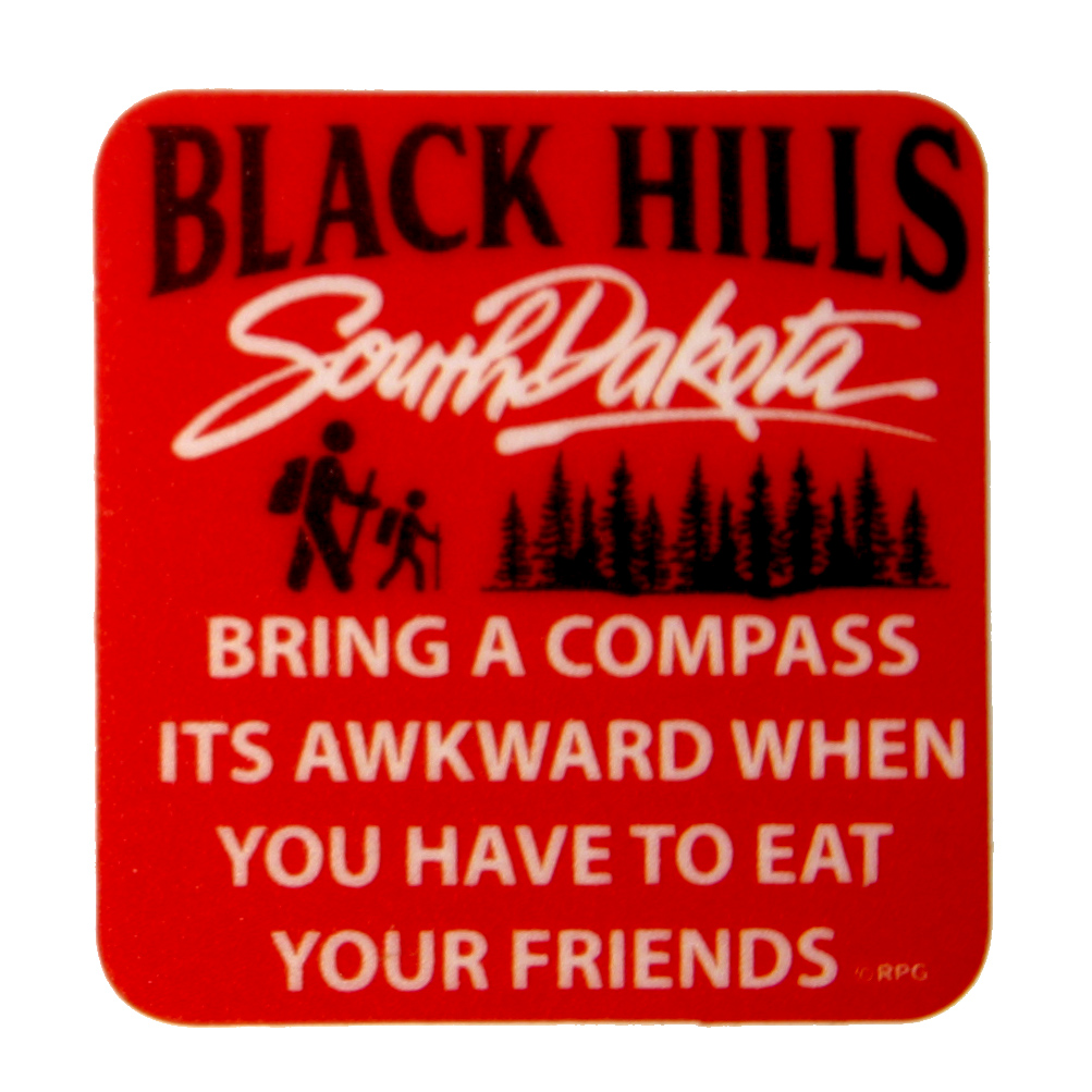 SOUTH DAKOTA MINI COMPASS STICKER