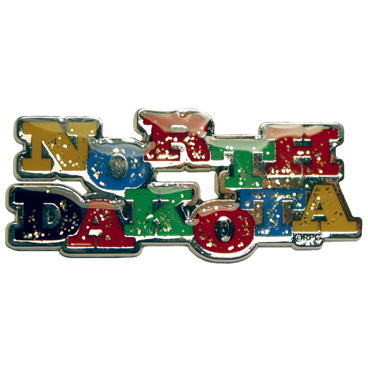 NORTH DAKOTA GLITTER MAGNET
