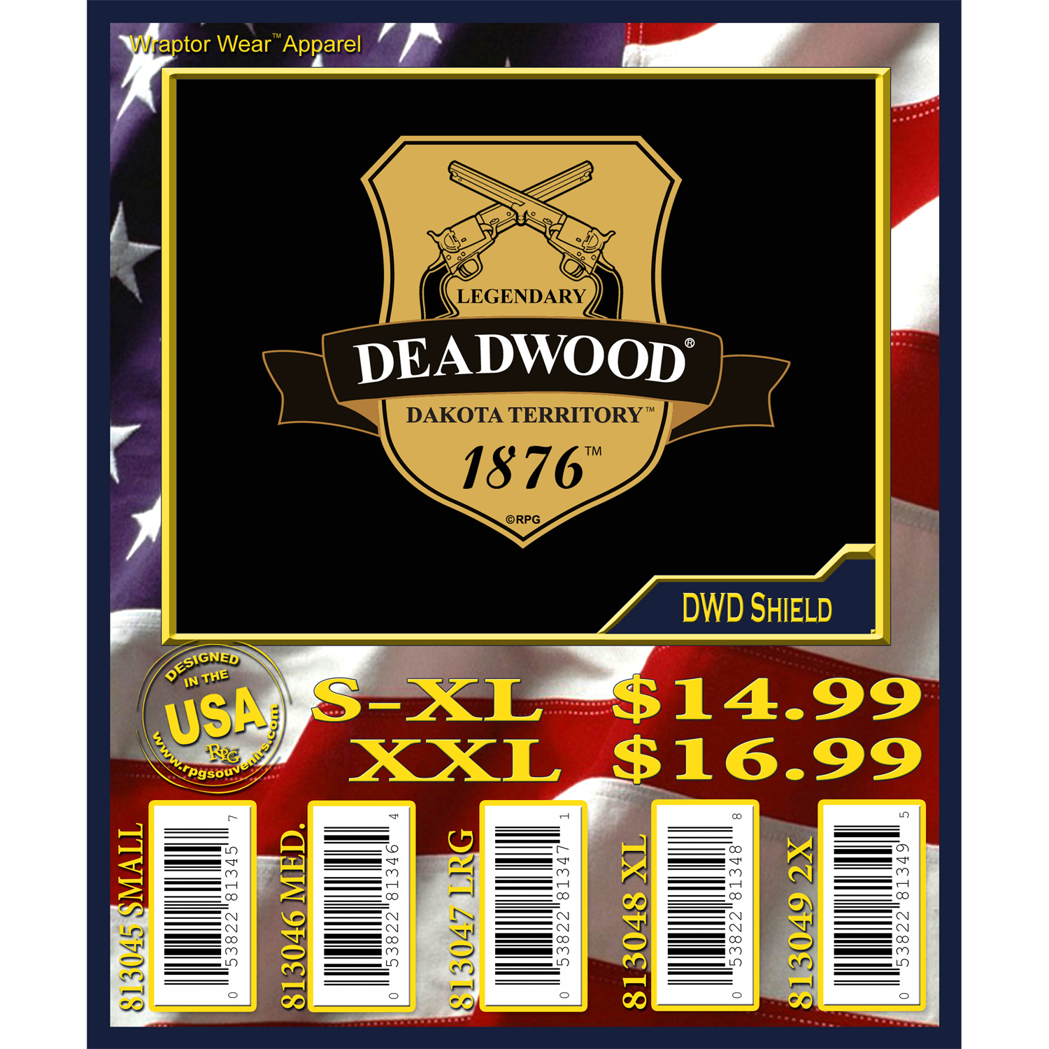 DEADWOOD SHIELD T-SHIRT