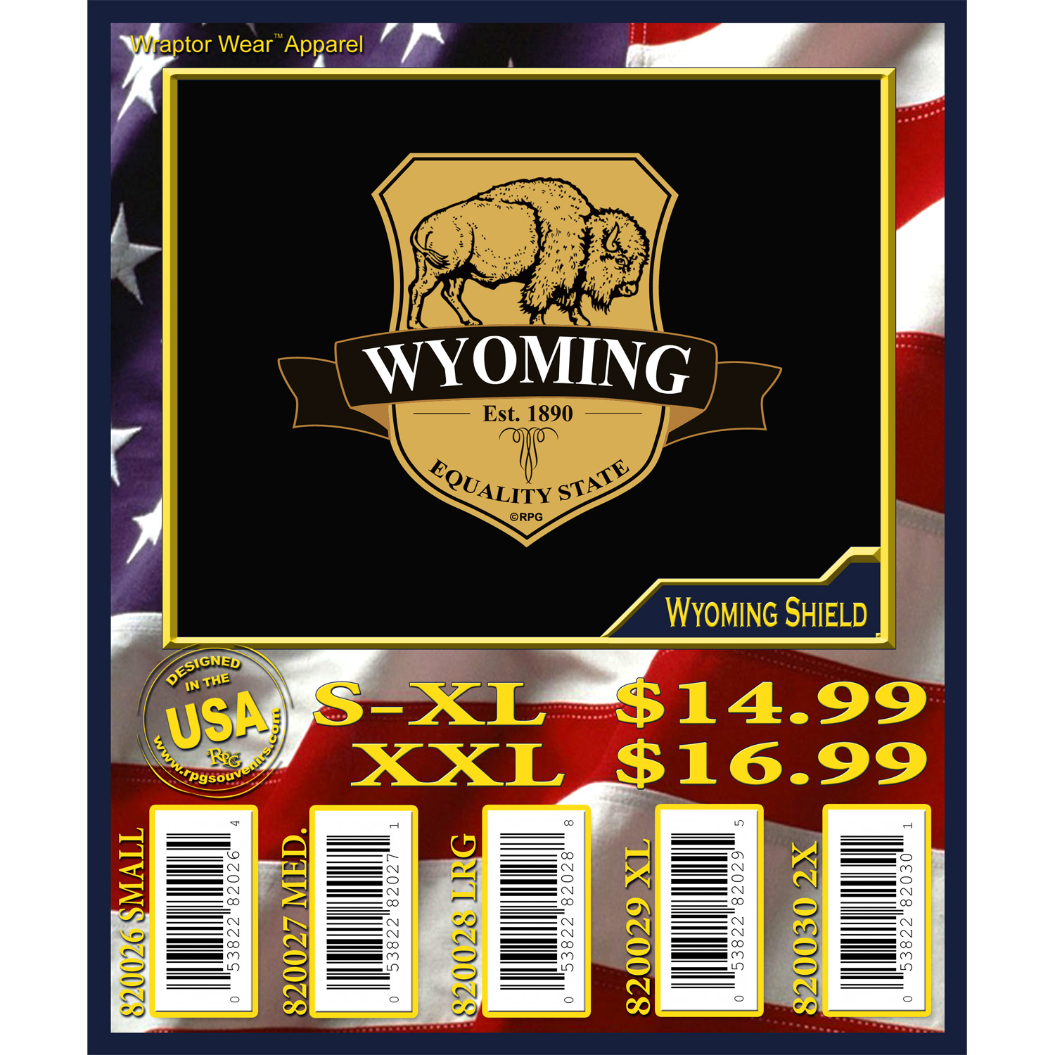 WYOMING SHIELD T-SHIRT