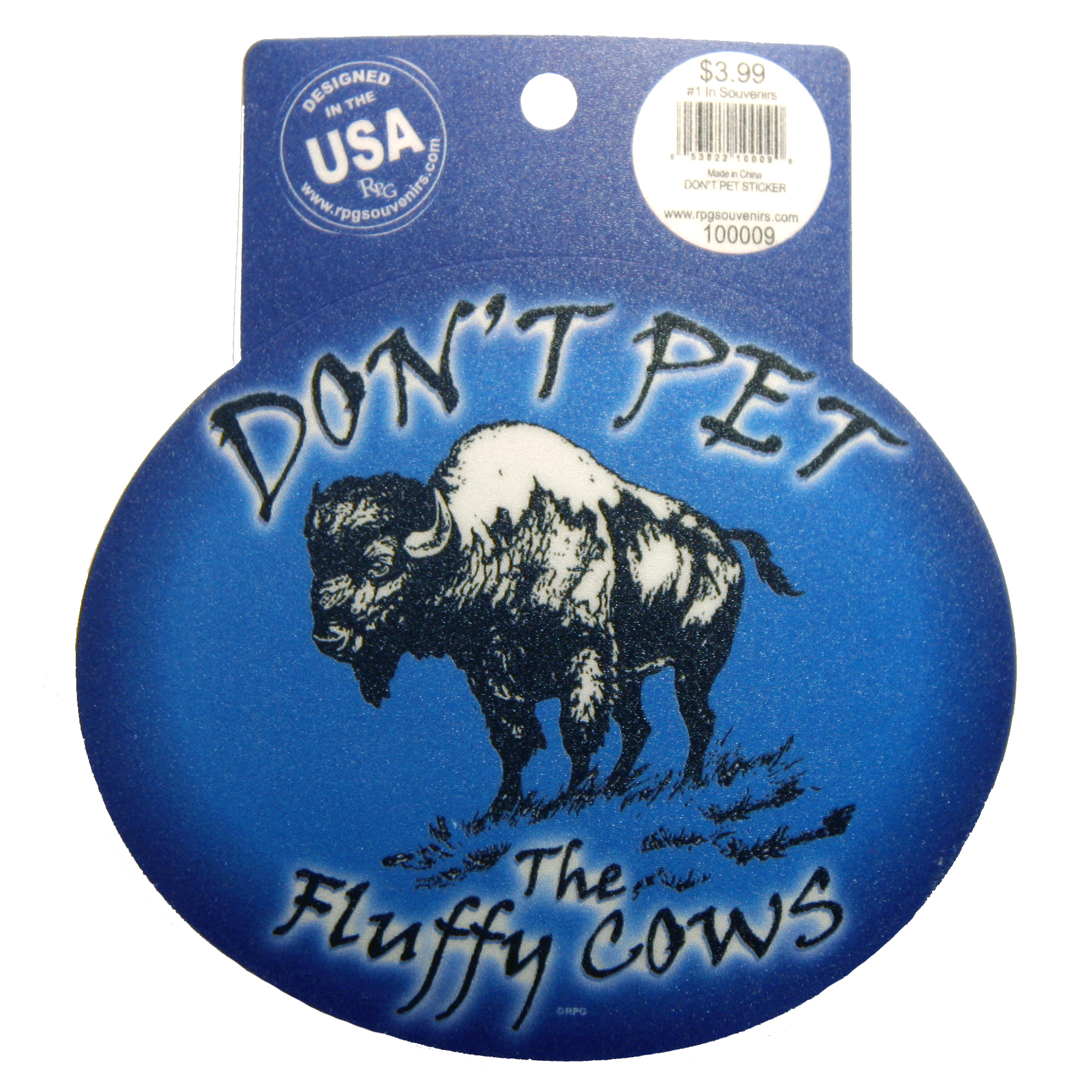 Don't Pet The Fluffy Cows Sticker