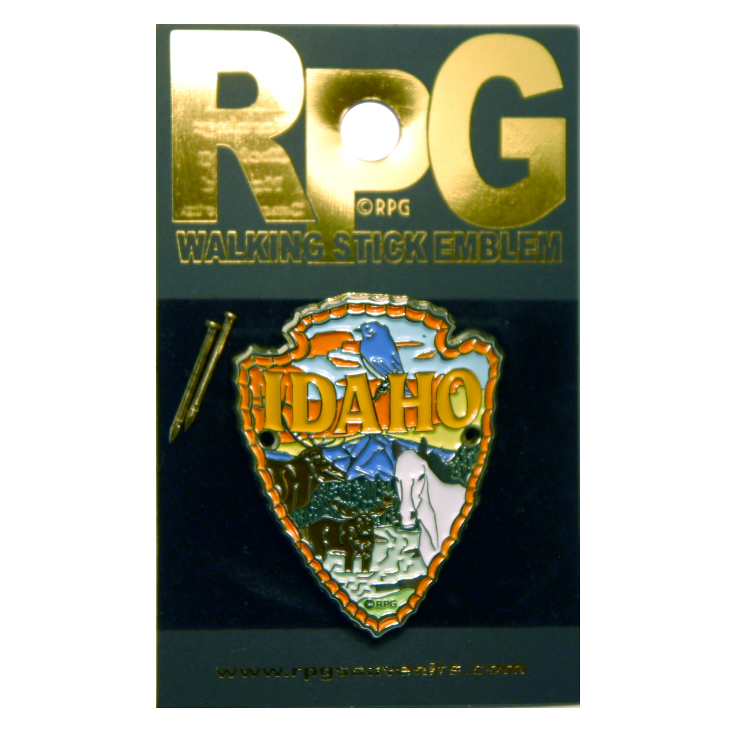 Idaho Arrowhead Walking Stick Emblem