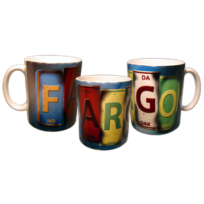 North Dakota Fargo License Plate Mug