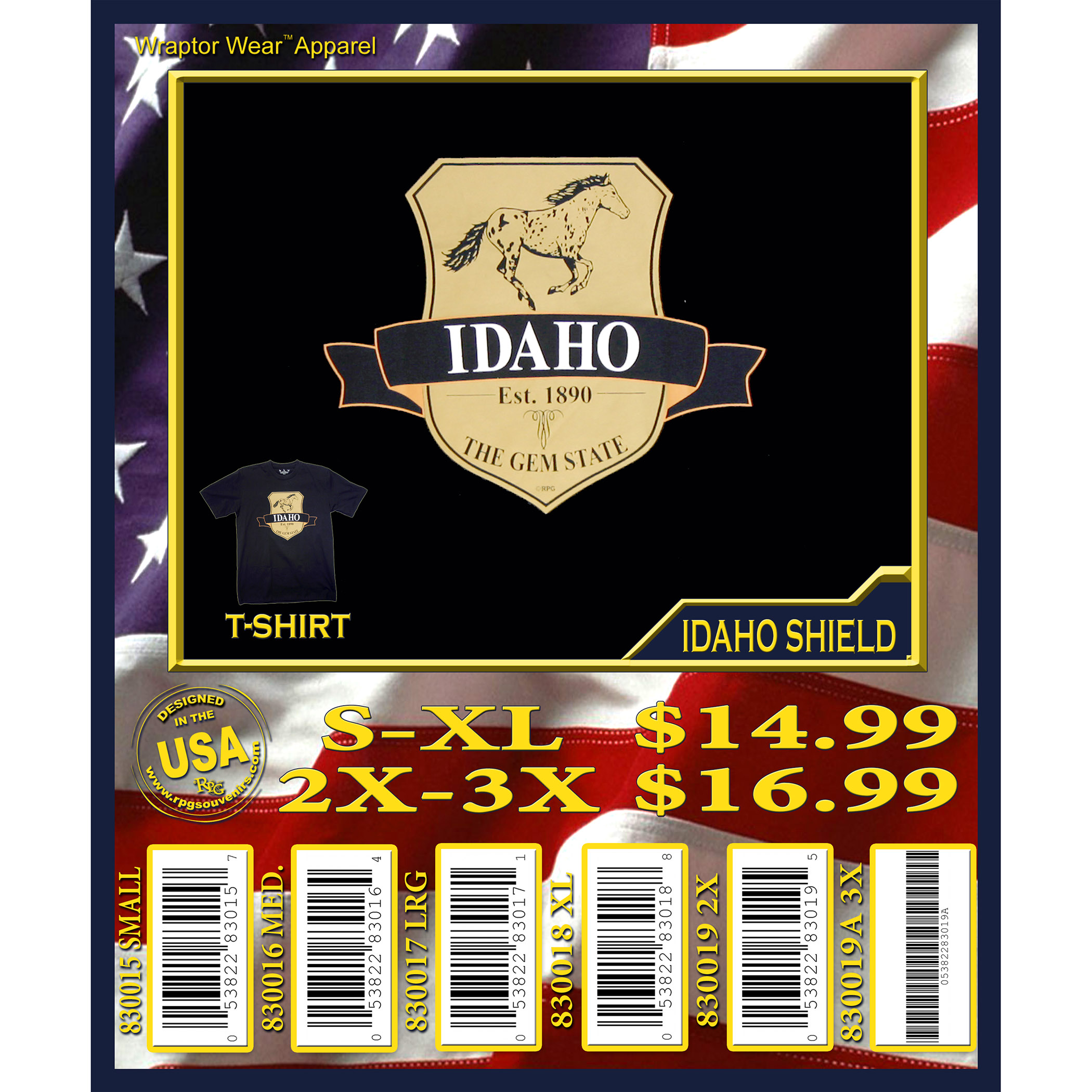 Idaho Shield T Shirt