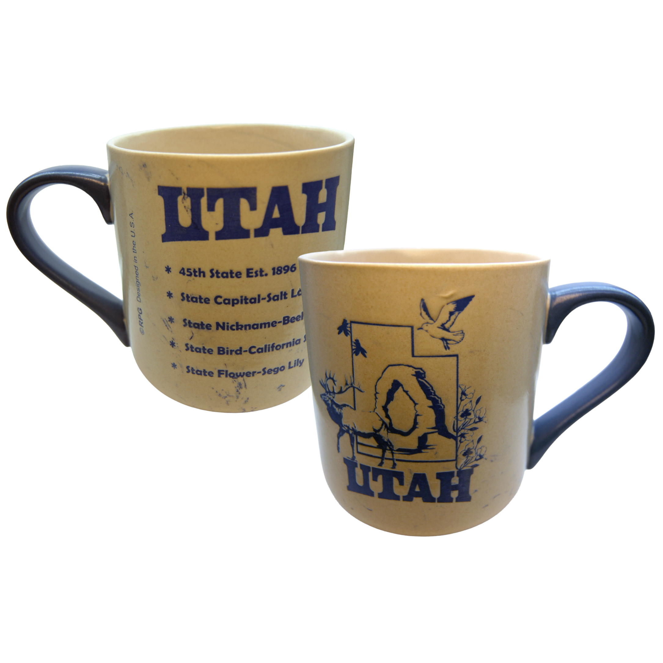 Utah Blue Marble History Mug