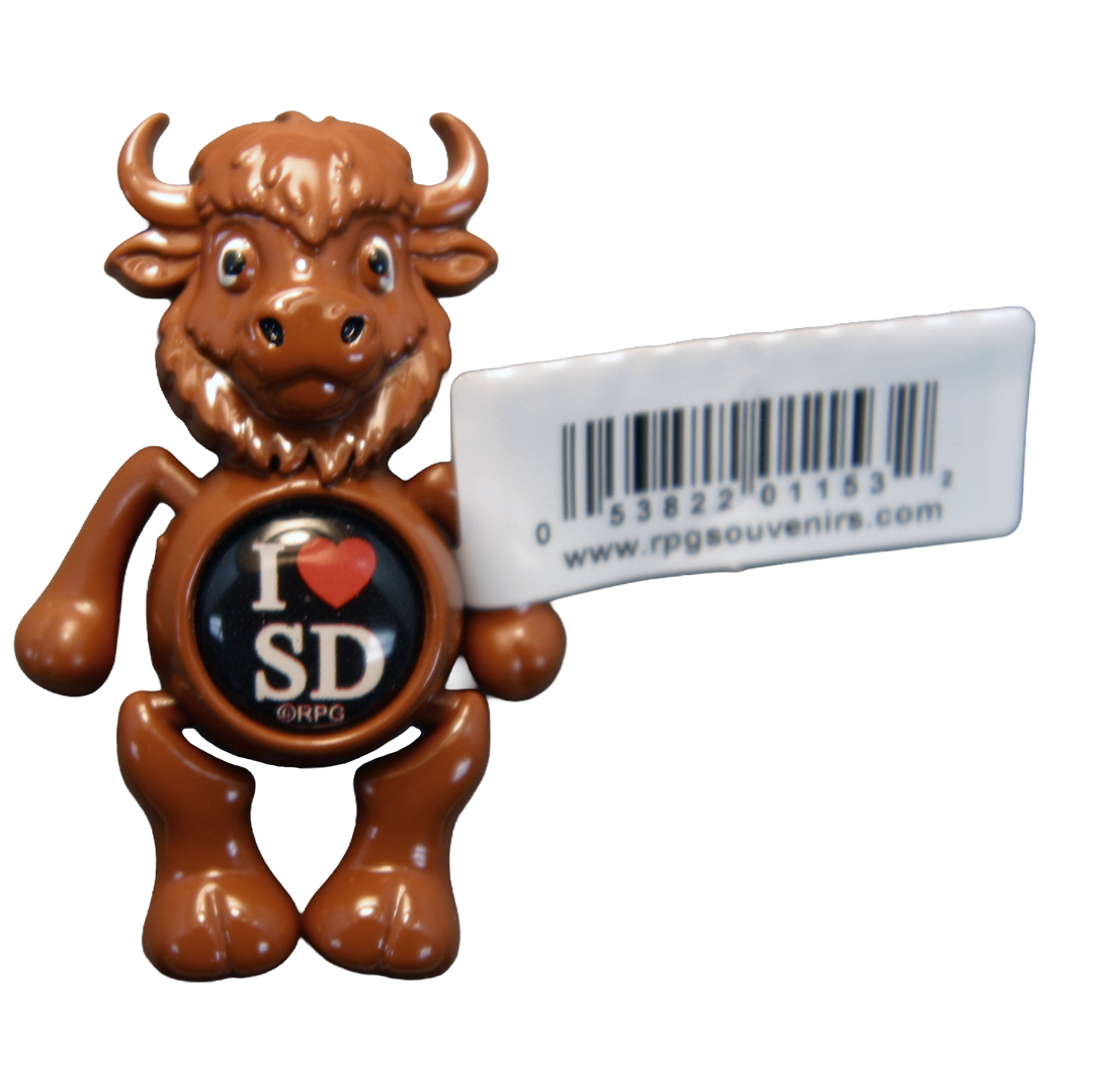 South Dakota Dangling Buffalo Magnet