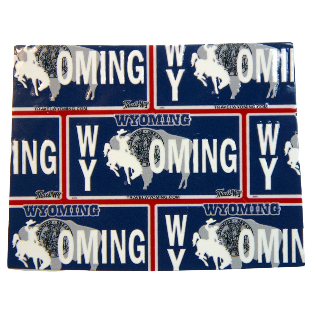 Wyoming Acrylic State Shape Magnet