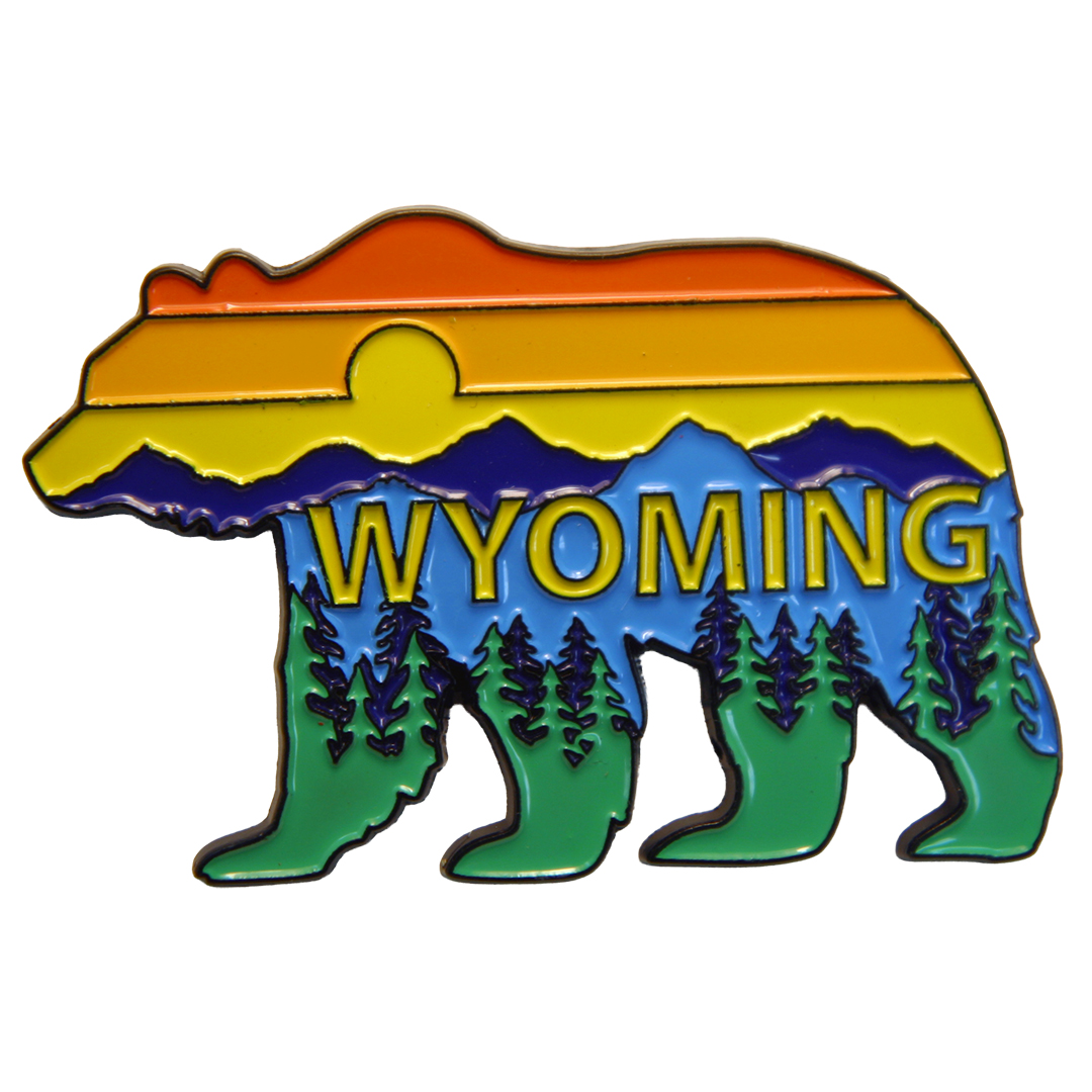 Wyoming Scenic Bear Magnet