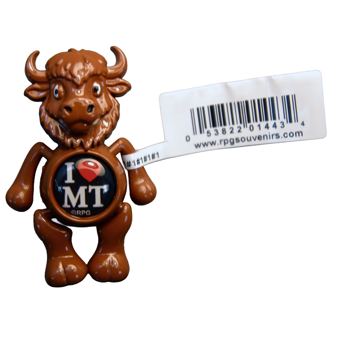 Montana Dangling Buffalo Magnet