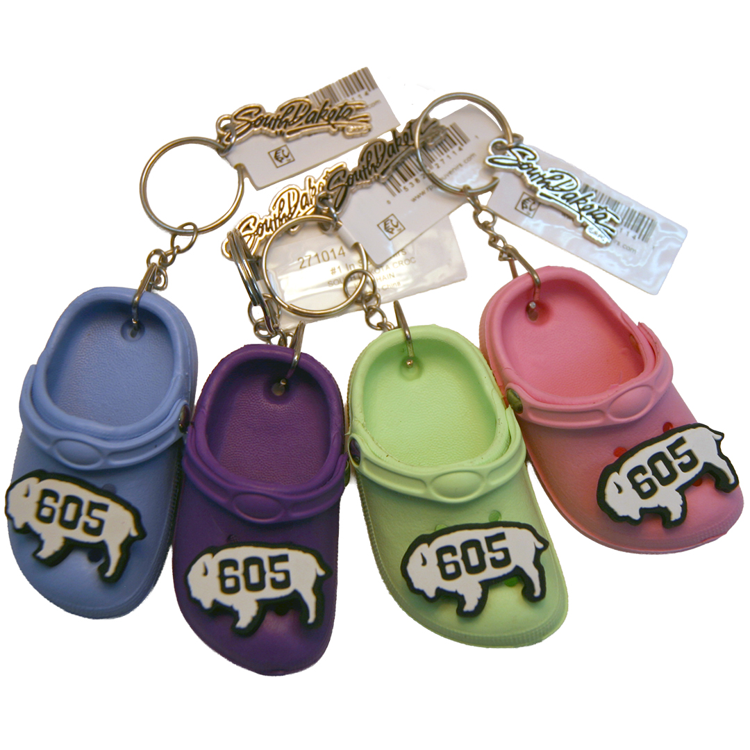 South Dakota Croc Keychain
