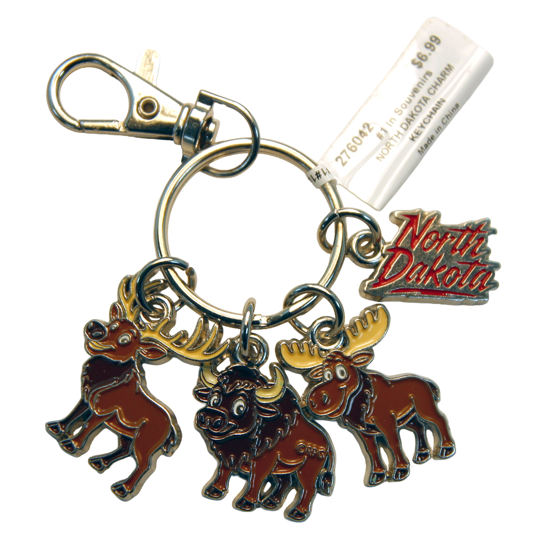 North Dakota Charm Keychain