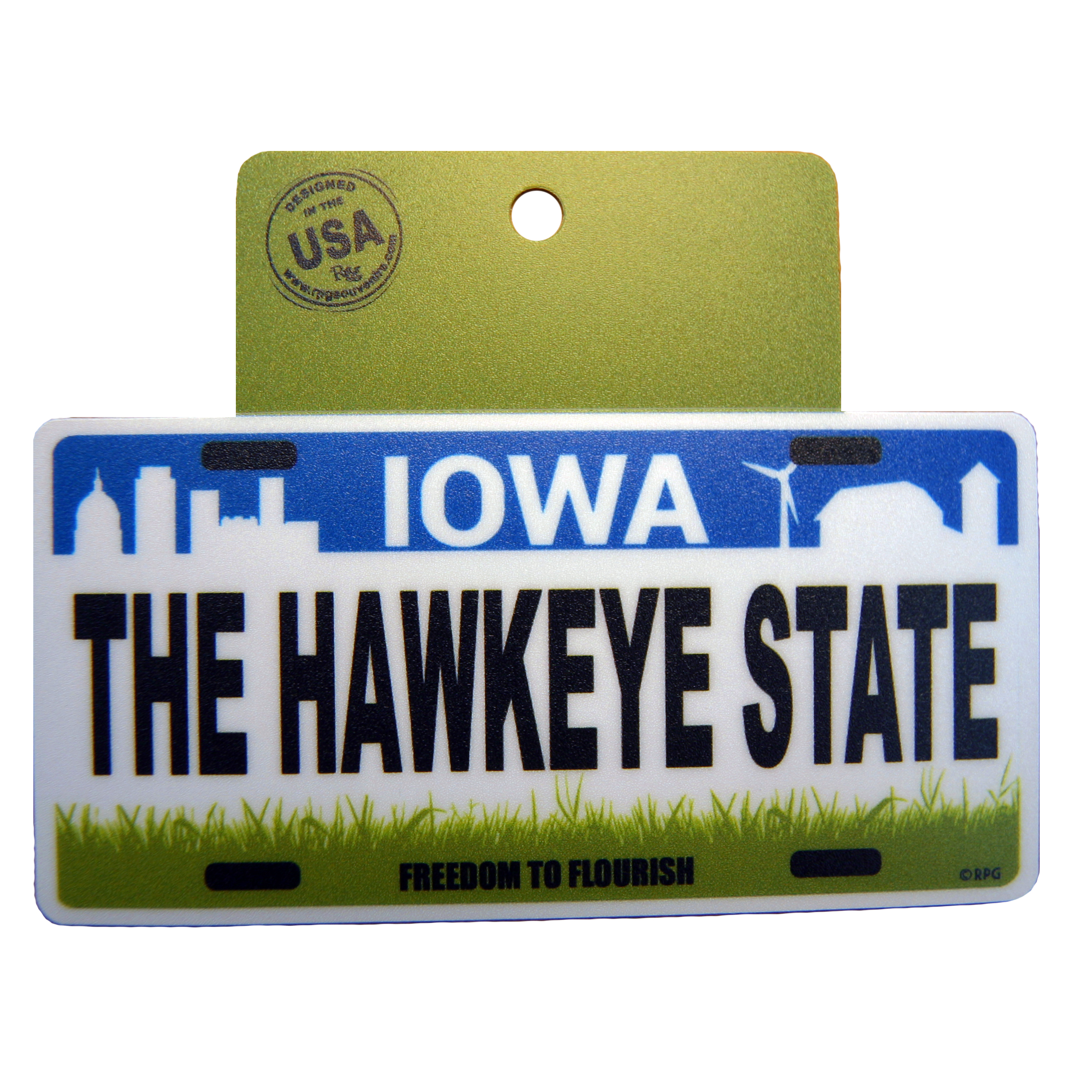 Iowa State License Plate Sticker