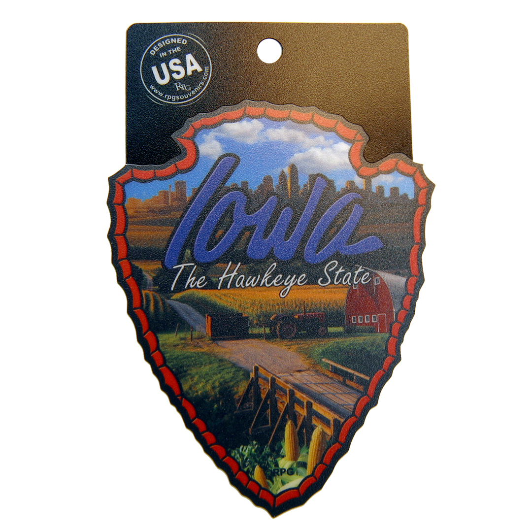 Iowa Arrowhead Sticker