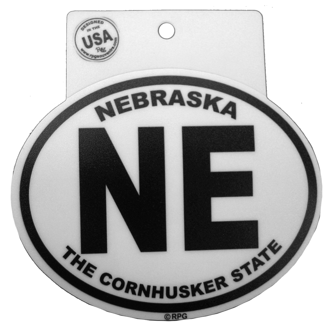 Nebraska Oval Sticker