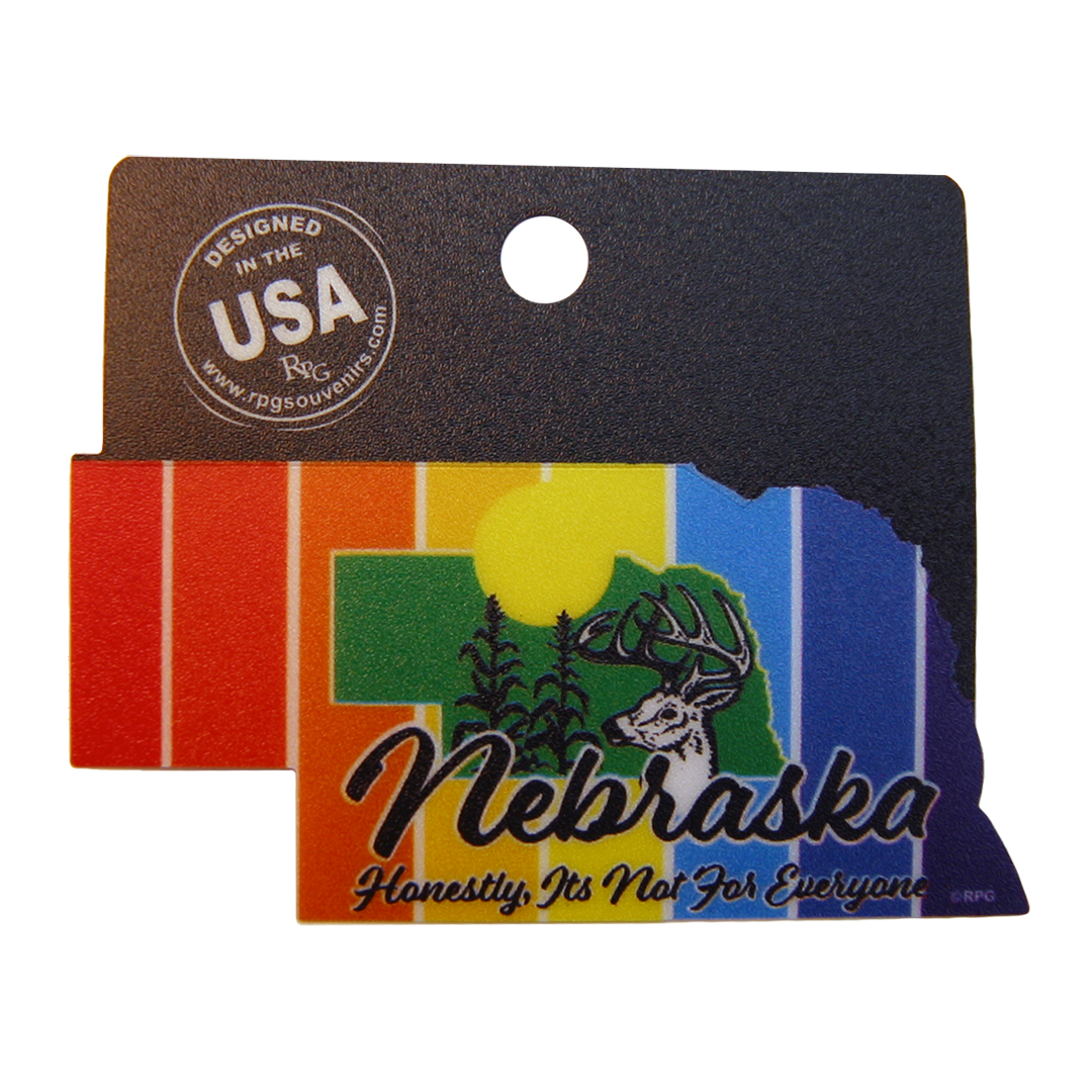 Nebraska State Shape Sticker