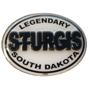 STURGIS, SD BLACK AND WHITE 2D EPOXY MAGNET
