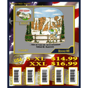 BEHIND MOUNT RUSHMORE T-SHIRT