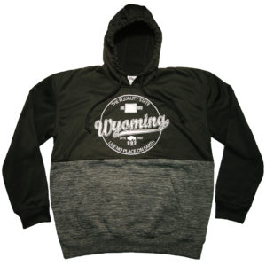 WYOMING CHARCOAL BLACK PULL OVER HOODY