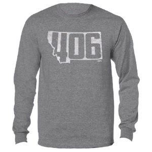 MONTANA STATE SHAPE LONG SLEEVE