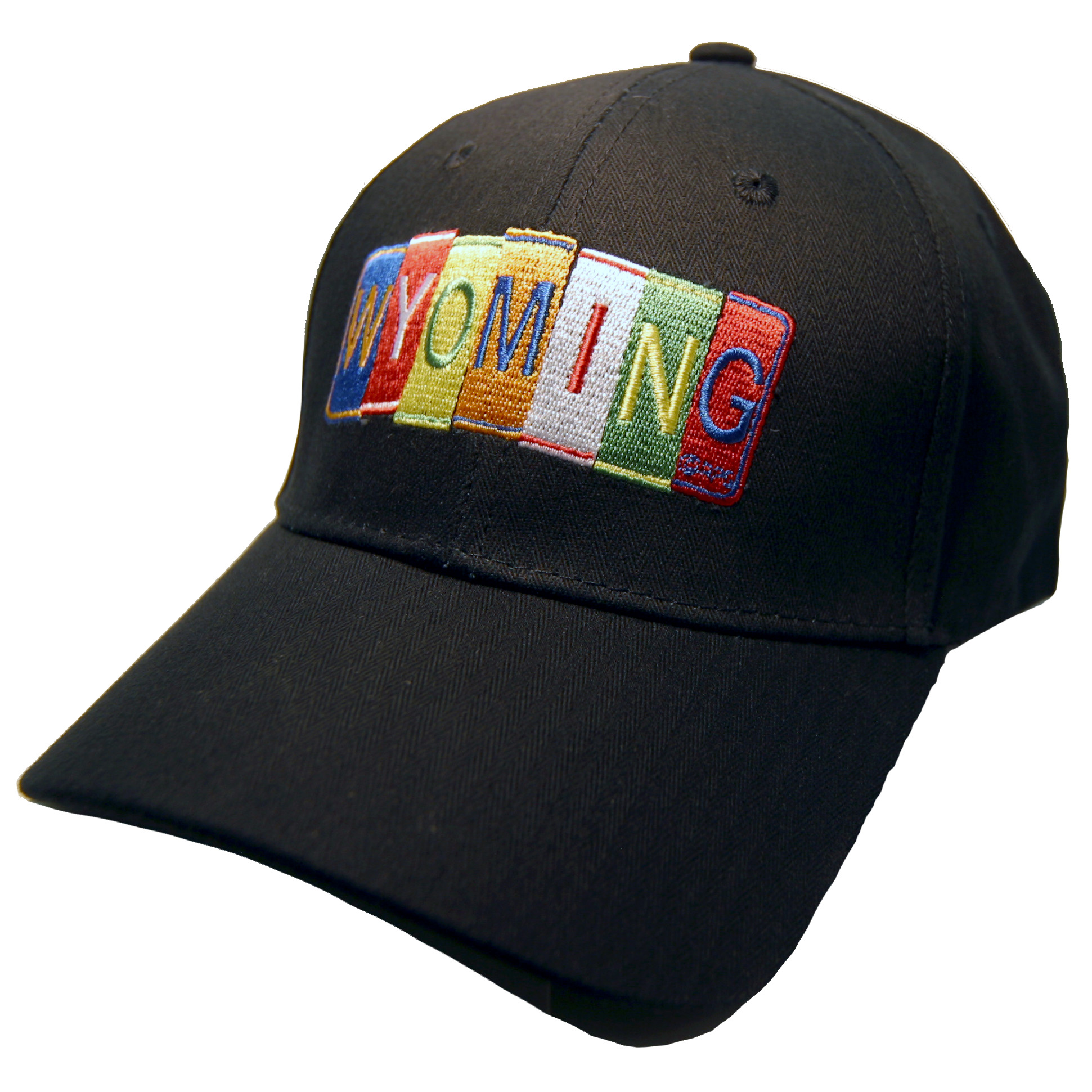 WYOMING BLACK LICENSE PLATE HAT – Official Collectors Club