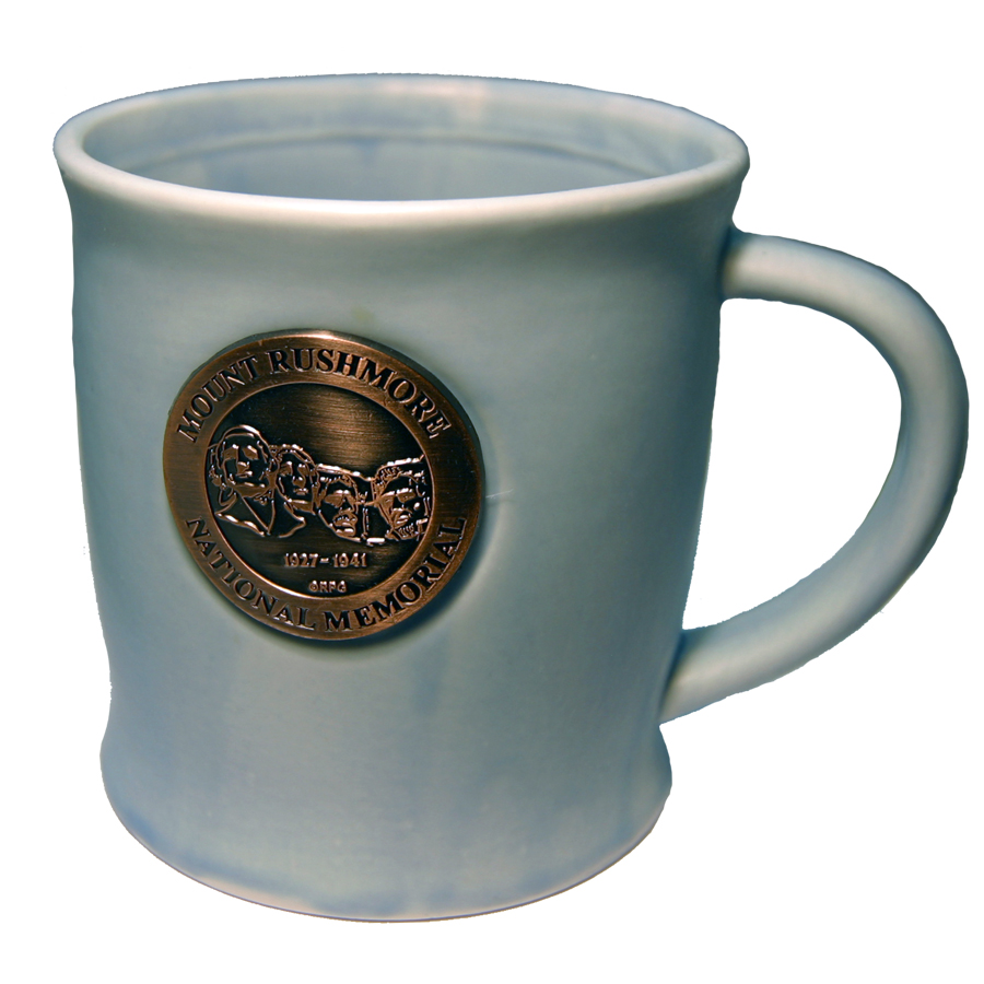 MOUNT RUSHMORE PLAQUE MARBLE MUG