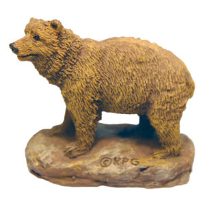 GRIZZLY BEAR POLY STATUE