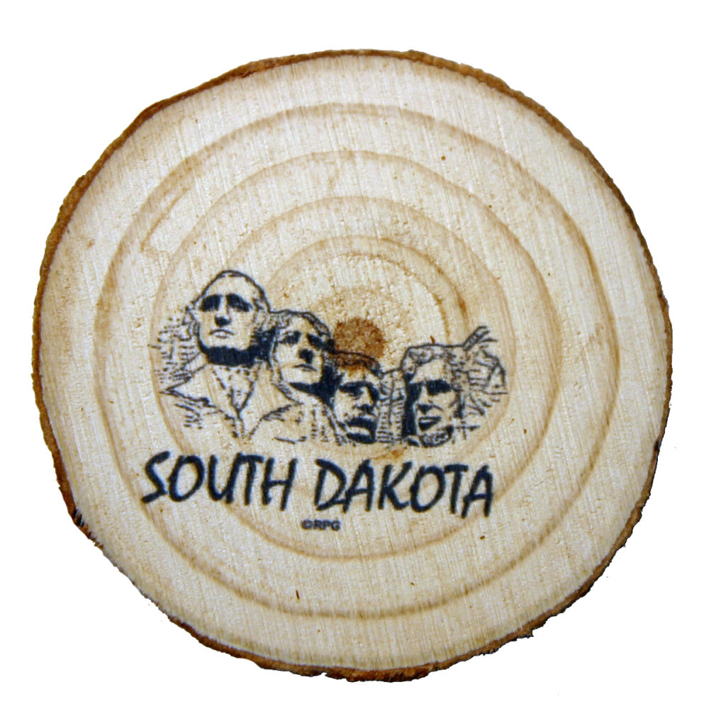 SOUTH DAKOTA WOOD MAGNET