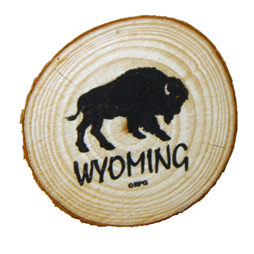 WYOMING WOOD MAGNET