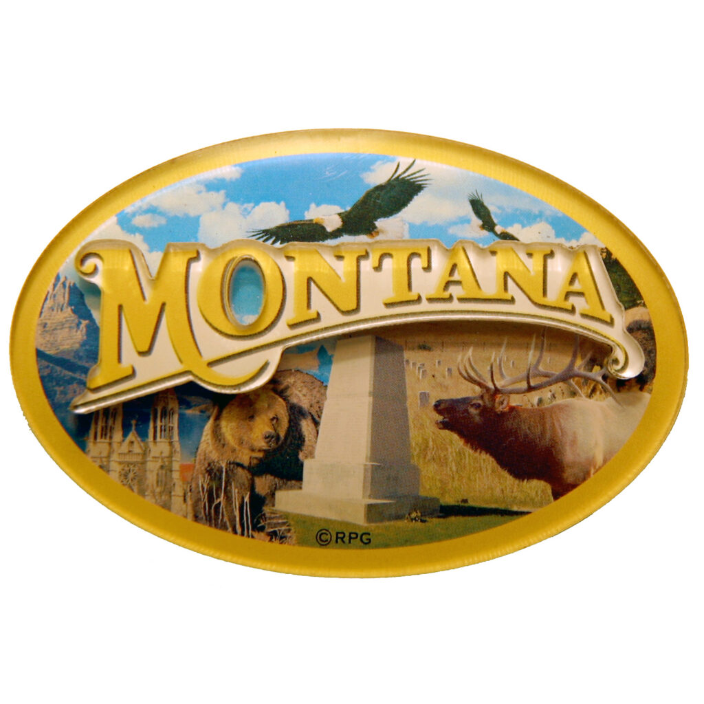 MONTANA 3-D ACRYLIC MAGNET
