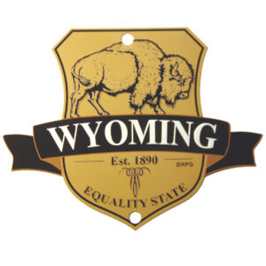 WYOMING SHIELD SIGN