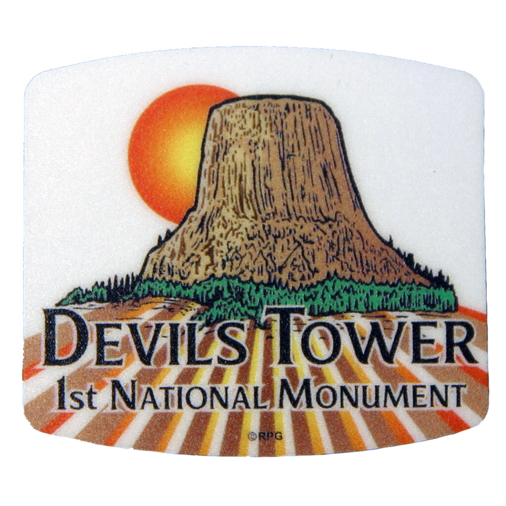 DEVILS TOWER MINI SUN STICKER