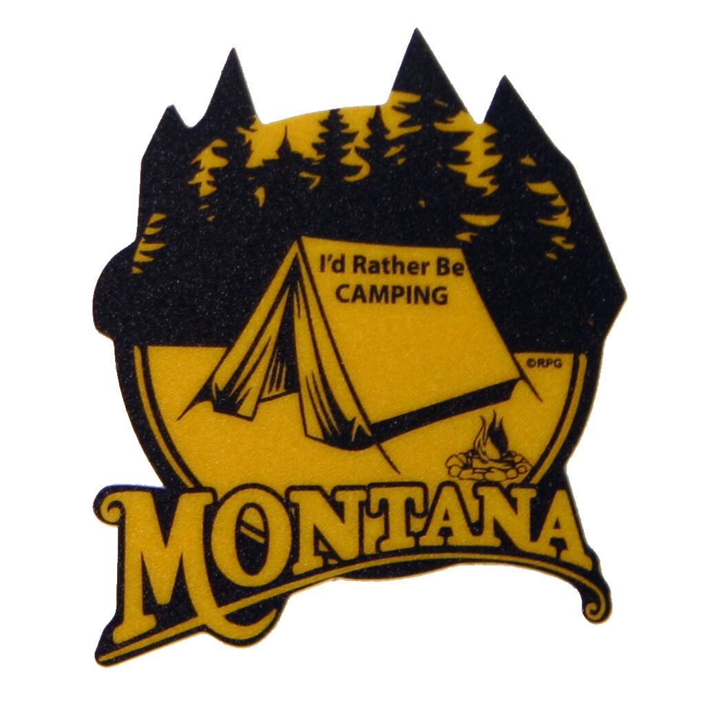 MONTANA MINI TENT STICKER